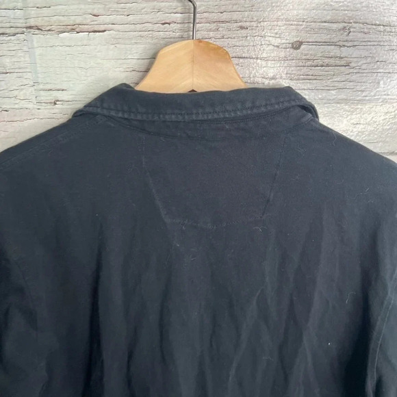 Robert Graham men’s  short sleeve shirt collar black medium - Picture 7 of 9